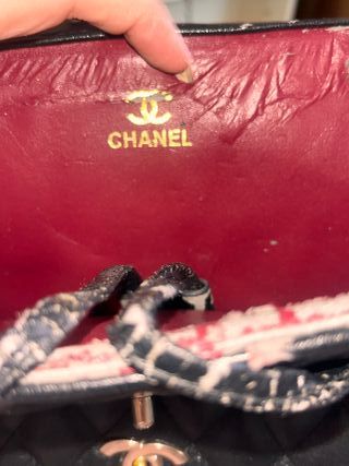 Mochila Chanel cuero 