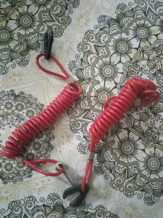 2 Cuerdas seguridad moto acuática roja