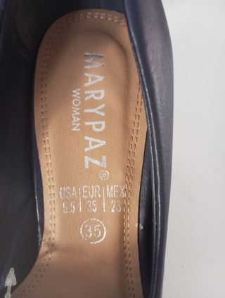 Zapatos tacón MARYPAZ azul talla 35