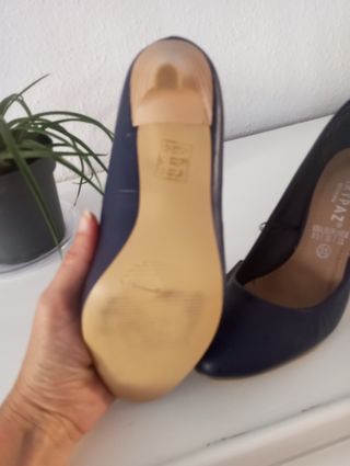 Zapatos tacón MARYPAZ azul talla 35