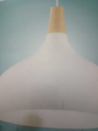 Lámpara Eglo Cocina Blanca-Madera SIN ESTRENAR