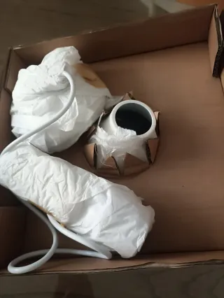 Lámpara Eglo Cocina Blanca-Madera SIN ESTRENAR