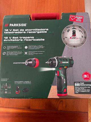 Taladro Atornillador Parkside 12V