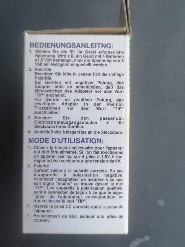 Alimentatore GBC Universal Regulated AC/DC 800mA