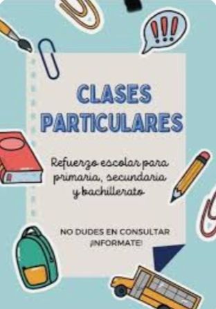 Clases de apoyo primaria, secundaria e inglés