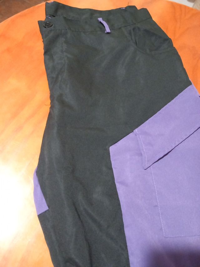 Pantalón deportivo aire libre outdoor negro y mora