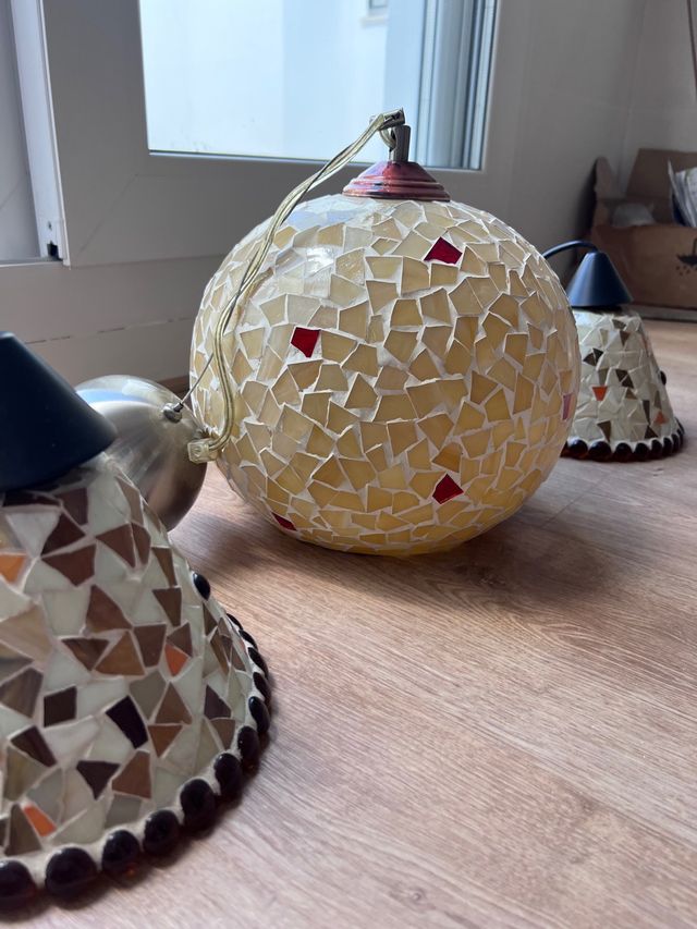 Lámparas de techo mosaico