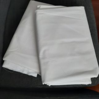 2 Telas Algodón Blancas 100x100 Nuevas