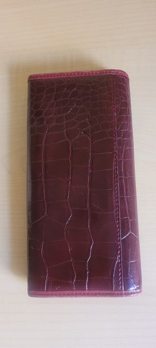 Billetera Mujer Piel Guy Laroche Morado Dorado