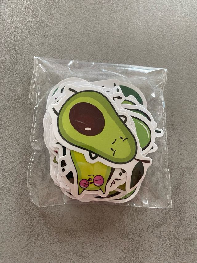 Pack 46 Pegatinas Divertidas de Aguacates