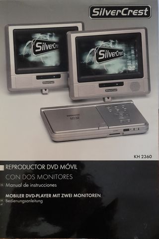 SilverCrest Reproductor DVD Móvil con 2 Monitores.