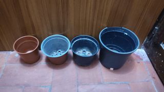 Lote de 4 macetas de plástico - gratis