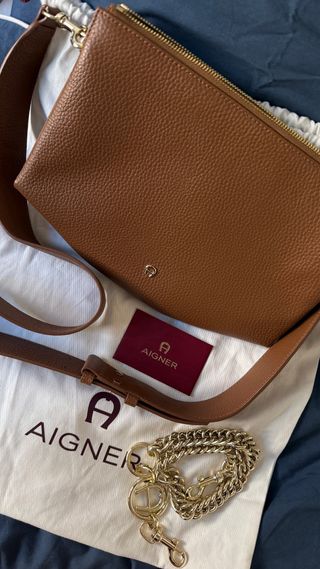 Bolsa Aigner Pam XS - Dark Cognac / Camel