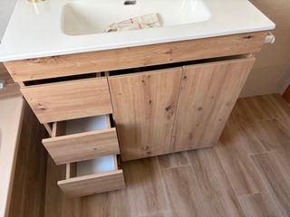 Mueble de baño madera laminada (nuevo)