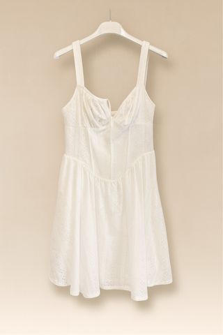 Vestido blanco corset corto
