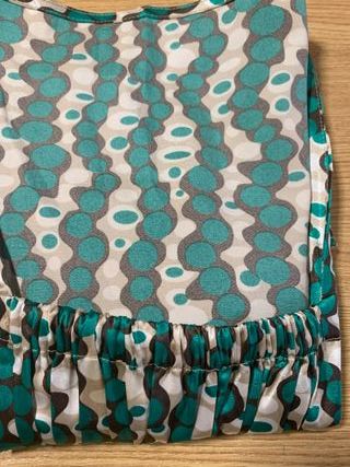 Blusa Talla M sin manga, fruncida