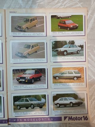 Álbum de Cromos Coches Motor 16