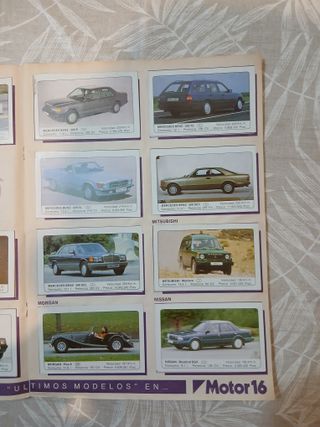 Álbum de Cromos Coches Motor 16