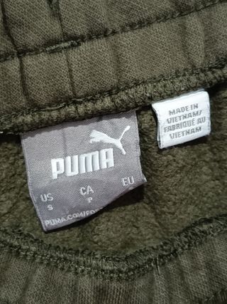 Pantalón Chándal Puma Talla S Verde