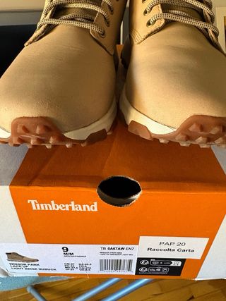 Botas Timberland Beige Nubuck Cordones