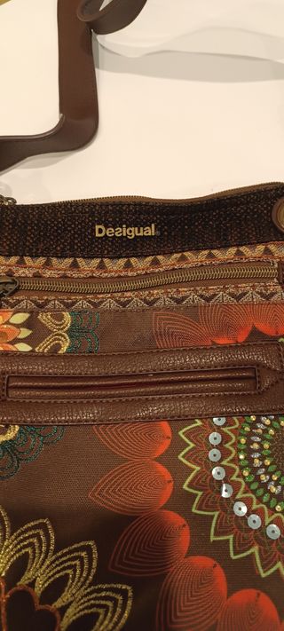 Bolso Desigual Marrón Multicolor
