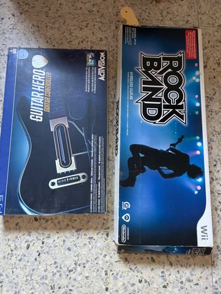 Guitarra PS3 Guitar Hero + Guitarra Wii Rock Band