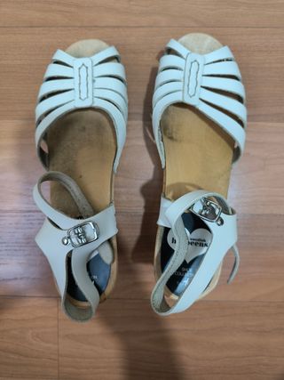 Sandalias blancas Swedish Hasbeens x HM T38