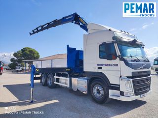 VOLVO FM 500 6X2 GRUA PALFINGER PK 29002 CAJA FIJA