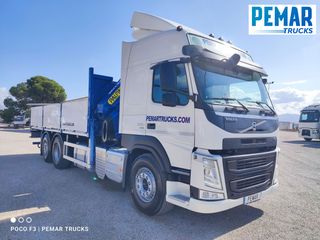 VOLVO FM 500 6X2 GRUA PALFINGER PK 29002 CAJA FIJA