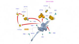 COLUMNA DIRECCION FORD FIESTA (CB1)