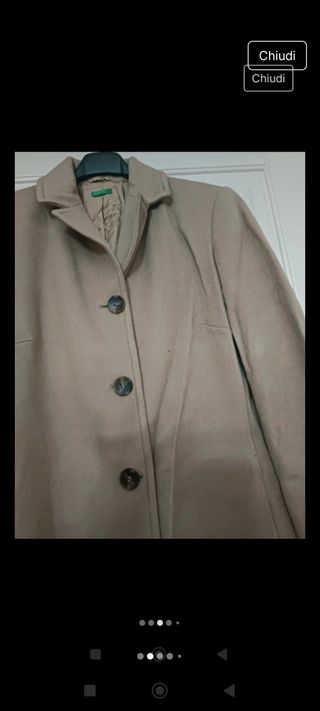 Cappotto vintage beige donna taglia M