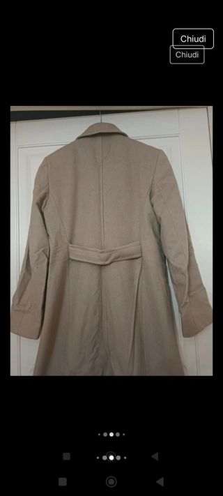 Cappotto vintage beige donna taglia M