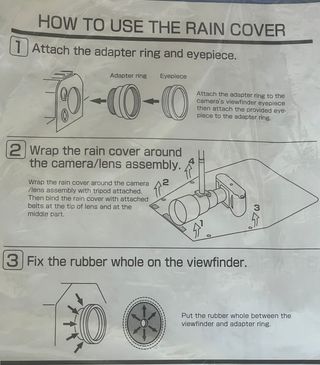 Protectores de lluvia Nikon Tallas S y L