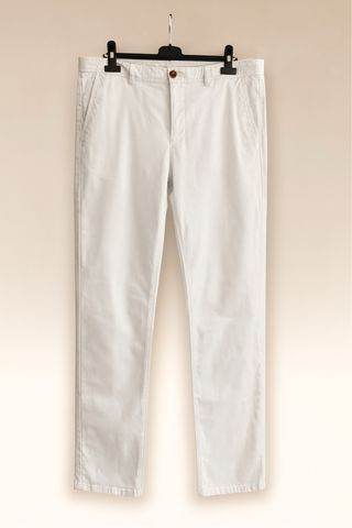 Pantalón largo blanco hombre