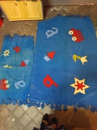 Alfombras Infantiles Azul y Rojo