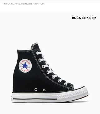 Zapatillas Converse High Top Cuña Negra