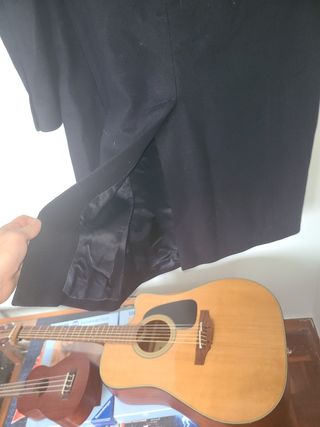 Abrigo largo Yves Saint Laurent negro