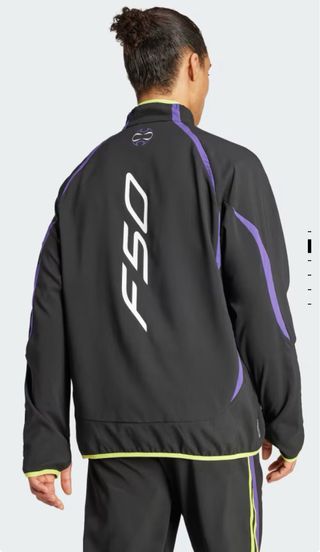 Cortavientos Adidas Negra y Morada F50