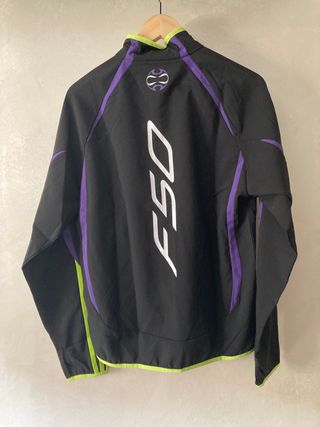 Cortavientos Adidas Negra y Morada F50