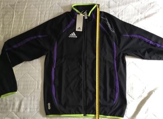 Cortavientos Adidas Negra y Morada F50