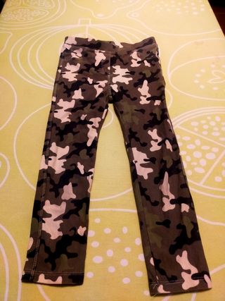 Leggings niña camuflaje 5-6 años