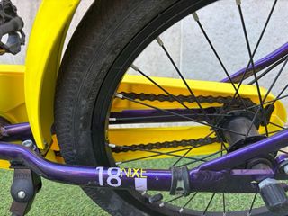 Bicicleta Infantil SCOOL 18 Morado/Amarillo