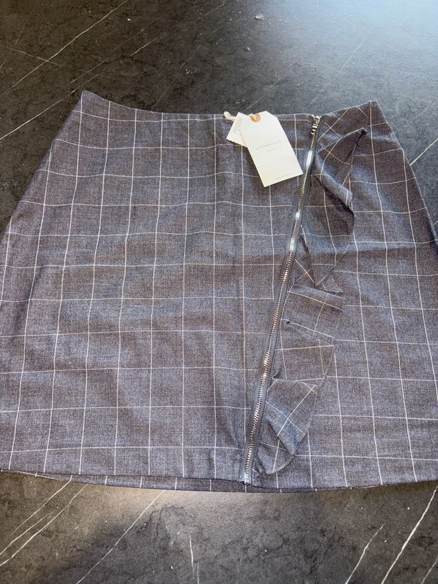 Saia xadrez cinzenta Springfield