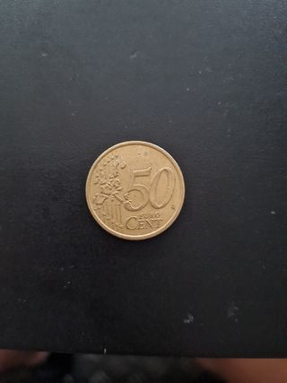 Moneda 50 céntimos 2002