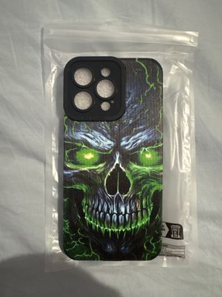 Funda iPhone Calavera Verde Rayos
