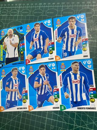 6 Cartas Adrenalyn RCD Espanyol 24-25