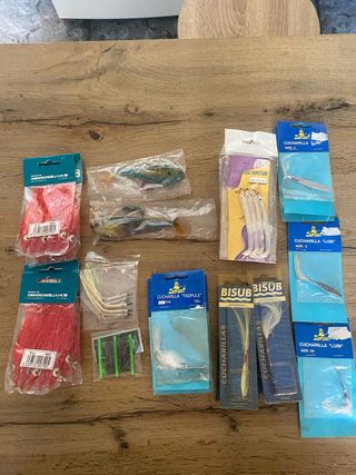 29 Cucharillas y Vinilos Pesca Mar