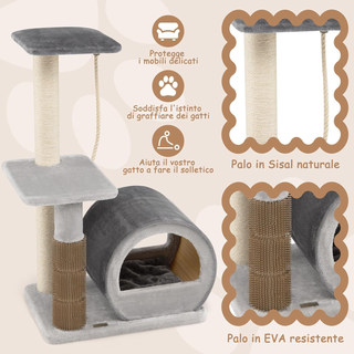 Albero per Gatti a 3 Livelli, Albero Tiragraffi pe