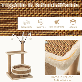 Torre per Gatti da Interno, Albero per Gatti con T