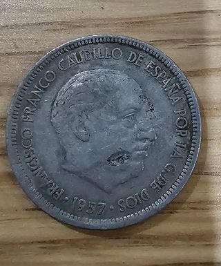 Moneda 5 Pesetas 1957 Estrella 67